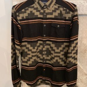 Scotch & Soda Aztec Button Down Flannel Size Reg.